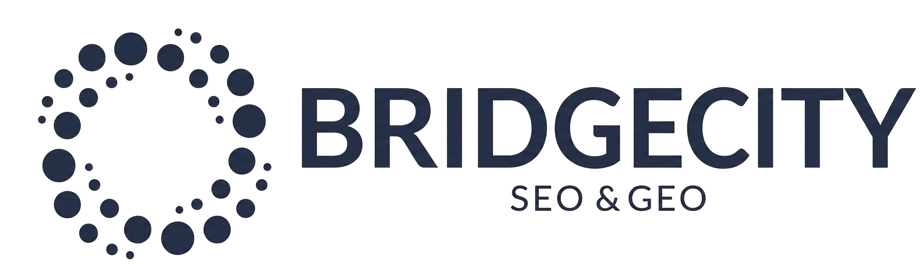 transparent brigecity seo and geo logo